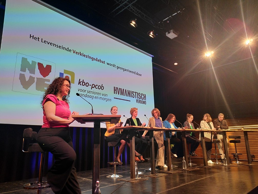 levenseinde verkiezingsdebat sprekers